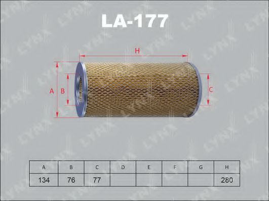 LA-177 LYNXAUTO Heating / Ventilation Filter, interior air