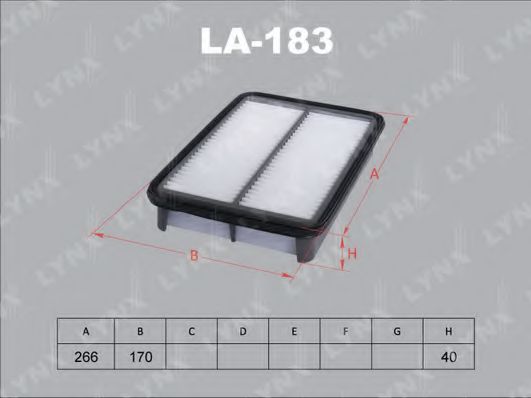 LA-183 LYNXAUTO Heating / Ventilation Filter, interior air