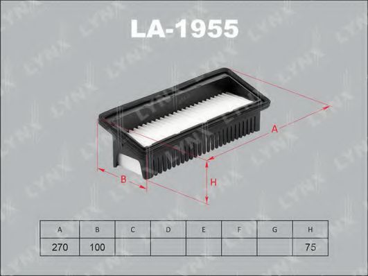 LA-1955 LYNXAUTO Air Filter