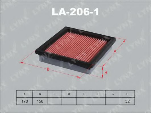 LA-206-1 LYNXAUTO Air Filter