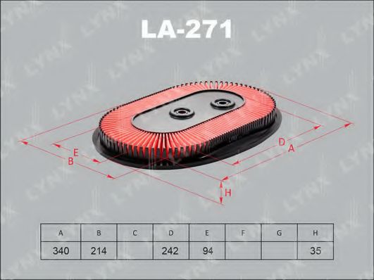 LA-271 LYNXAUTO Air Filter