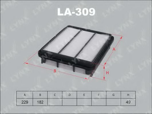LA-309 LYNXAUTO Air Supply Air Filter