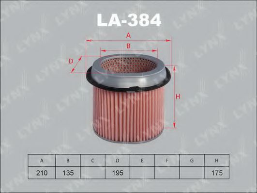 LA-384 LYNXAUTO Filter, interior air