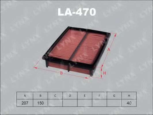 LA-470 LYNXAUTO Suspension Shock Absorber
