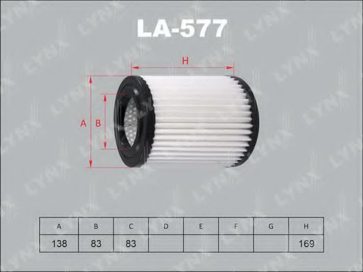 LA-577 LYNXAUTO Air Supply Air Filter