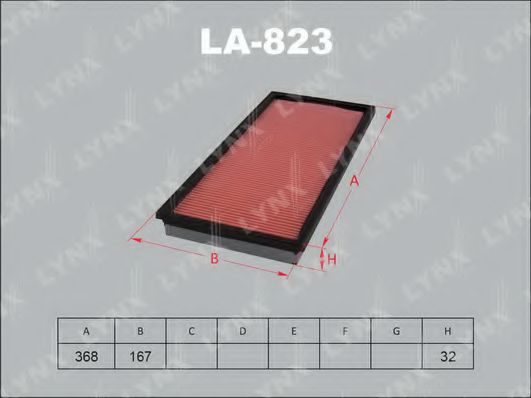 LA-823 LYNXAUTO Air Supply Air Filter