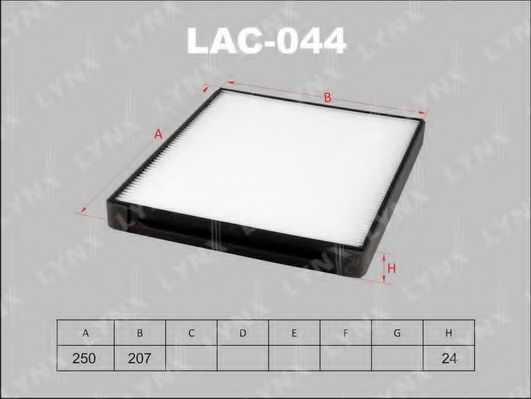 LAC-044 LYNXAUTO Filter, interior air