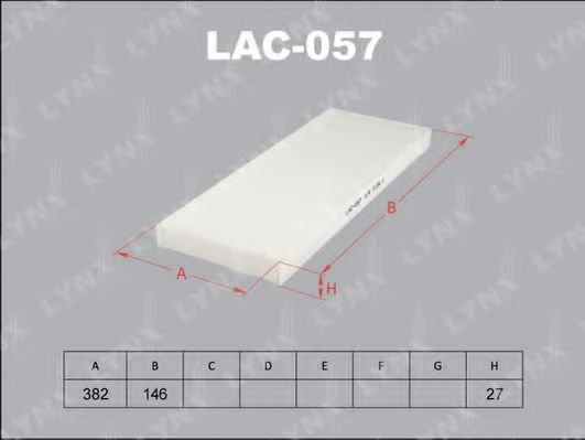LAC-057 LYNXAUTO Filter, interior air