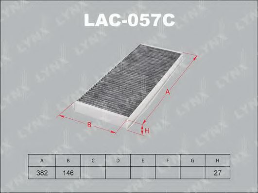 LAC-057C LYNXAUTO Фильтр, воздух во внутренном пространстве