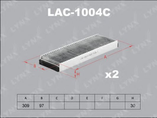 LAC-1004C LYNXAUTO Filter, interior air