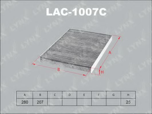 LAC-1007C LYNXAUTO Heating / Ventilation Filter, interior air