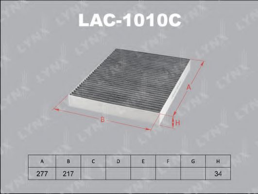 LAC-1010C LYNXAUTO Filter, interior air