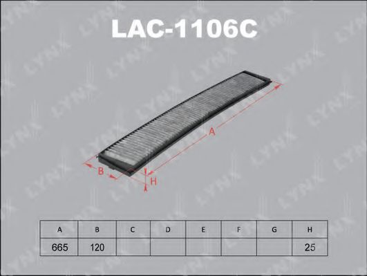 LAC-1106C LYNXAUTO Filter, Innenraumluft