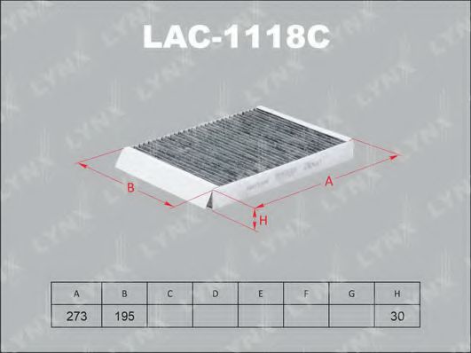 LAC-1118C LYNXAUTO Filter, interior air