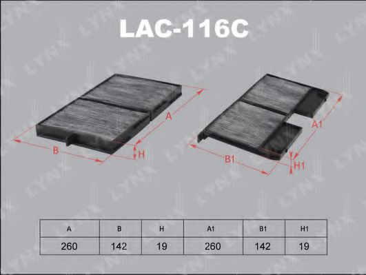 LAC-116C LYNXAUTO Filter, Innenraumluft