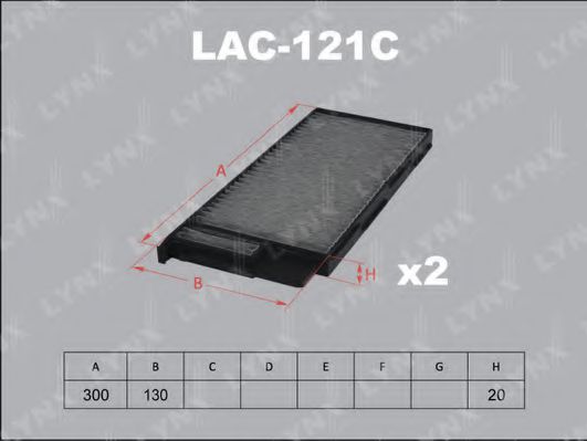 LAC-121C LYNXAUTO Filter, interior air