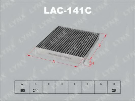 LAC-141C LYNXAUTO Filter, interior air
