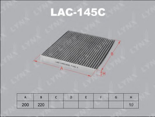LAC-145C LYNXAUTO Heating / Ventilation Filter, interior air
