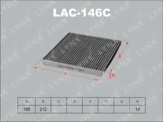 LAC-146C LYNXAUTO Filter, interior air
