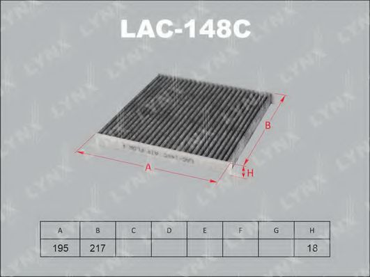 LAC-148C LYNXAUTO Filter, interior air
