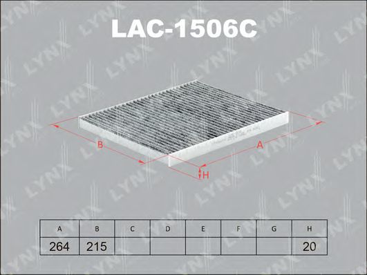 LAC-1506C LYNXAUTO Filter, interior air