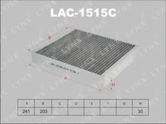 LAC-1515C LYNXAUTO Фильтр, воздух во внутренном пространстве