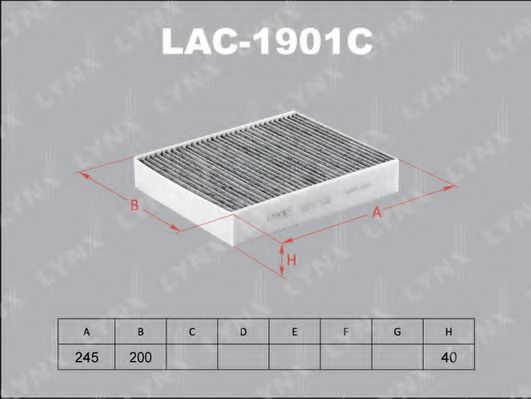 LAC-1901C LYNXAUTO Фильтр, воздух во внутренном пространстве