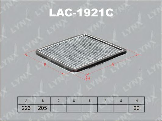 LAC-1921C LYNXAUTO Filter, interior air
