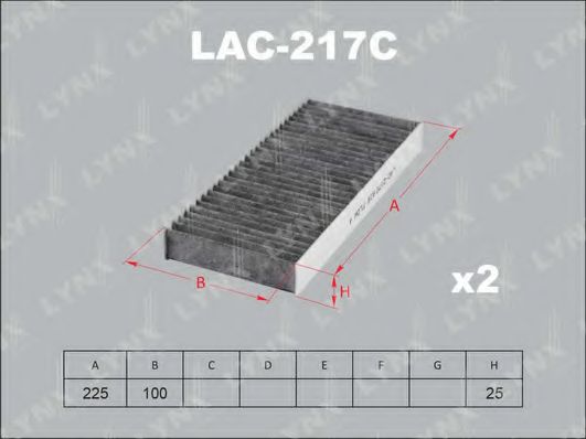 LAC-217C LYNXAUTO Filter, interior air
