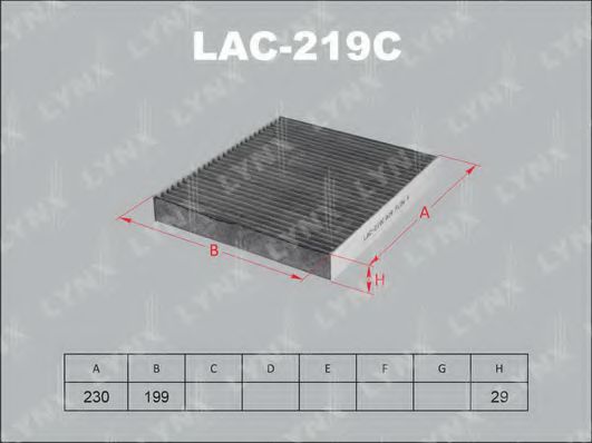 LAC-219C LYNXAUTO Filter, Innenraumluft