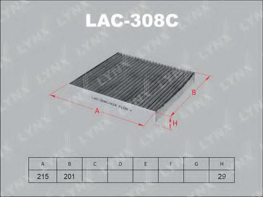LAC-308C LYNXAUTO Filter, interior air