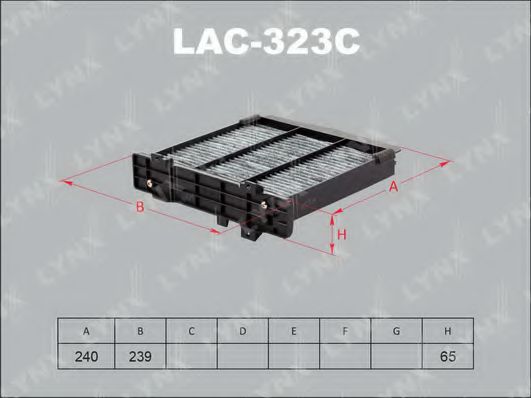 LAC-323C LYNXAUTO Filter, interior air