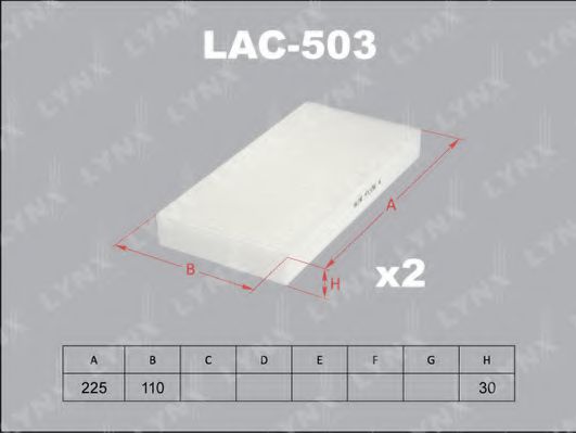 LAC-503 LYNXAUTO Filter, interior air