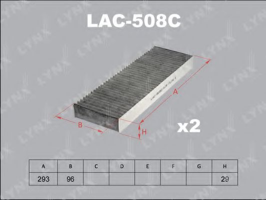 LAC-508C LYNXAUTO Heating / Ventilation Filter, interior air