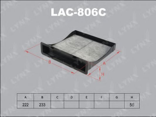 LAC-806C LYNXAUTO Filter, interior air