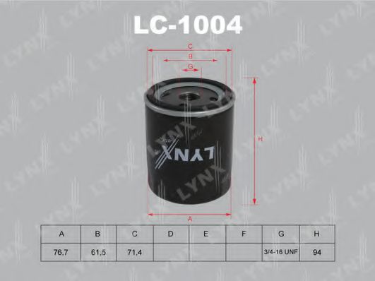 LC-1004 LYNXAUTO Oil Filter