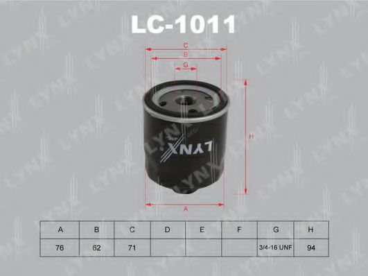 LC-1011 LYNXAUTO Oil Filter