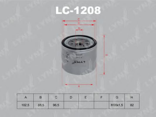 LC-1208 LYNXAUTO Oil Filter