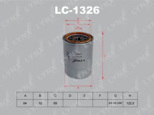 LC-1326 LYNXAUTO Oil Filter