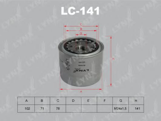 LC-141 LYNXAUTO Lights Headlight