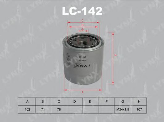 LC-142 LYNXAUTO Lubrication Oil Filter