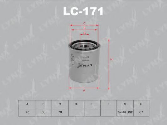 LC-171 LYNXAUTO Основная фара