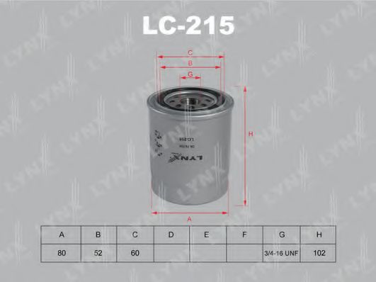 LC-215 LYNXAUTO Lubrication Oil Filter
