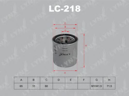 LC-218 LYNXAUTO Oil Filter
