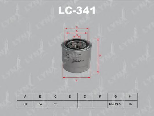 LC-341 LYNXAUTO Oil Filter