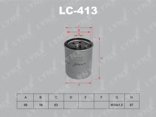 LC-413 LYNXAUTO Lubrication Oil Filter