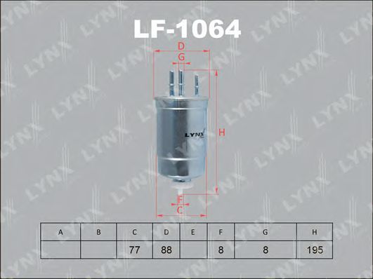 LF-1064 LYNXAUTO Fuel filter