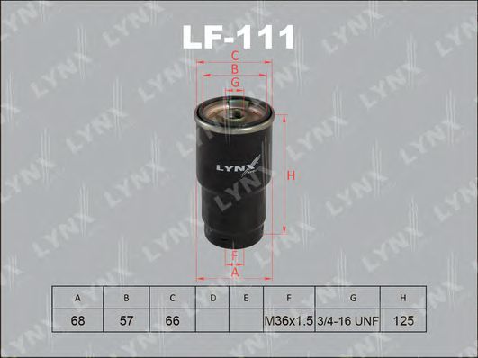 LF-111 LYNXAUTO Kraftstoffförderanlage Kraftstofffilter