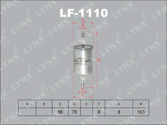 LF-1110 LYNXAUTO Kraftstofffilter