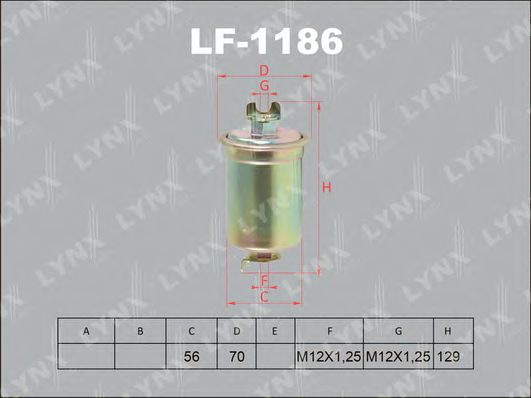 LF-1186 LYNXAUTO Fuel filter